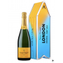 VEUVE CLICQUOT BRUT CARTE JAUNE COFFRET BLEU PERSONNALISABLE