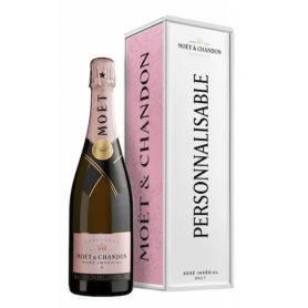 MOËT & CHANDON COFFRET CADEAU EN MÉTAL PERSONNALISABLE ROSÉ