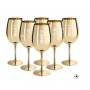 Set de 6  MOËT & CHANDON VERRES À CHAMPAGNE DORÉS