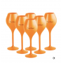 Set de 6 verres VEUVE CLICQUOT CARTE JAUNE ACRYLIQUE