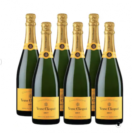 Caisse de 6 bouteilles - 75 cL VEUVE CLICQUOT BRUT CARTE JAUNE