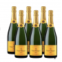 Caisse de 6 bouteilles - 75 cL VEUVE CLICQUOT BRUT CARTE JAUNE