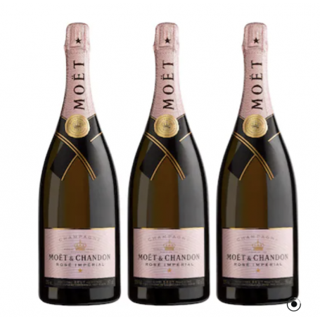 Caisse de 3 magnums - 1,5 L MOËT & CHANDON ROSÉ IMPÉRIAL