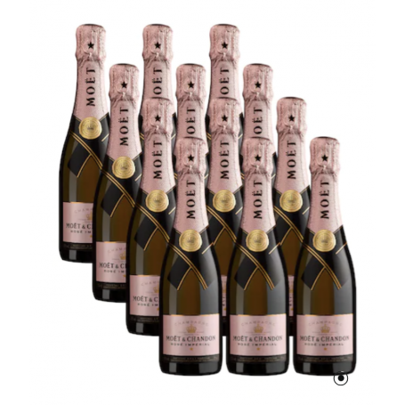 Caisse de 12 demi-bouteilles - 37,5 cL MOËT & CHANDON ROSÉ IMPÉRIAL