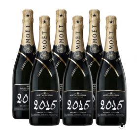 6 bouteilles  - MOËT & CHANDON GRAND VINTAGE 2015