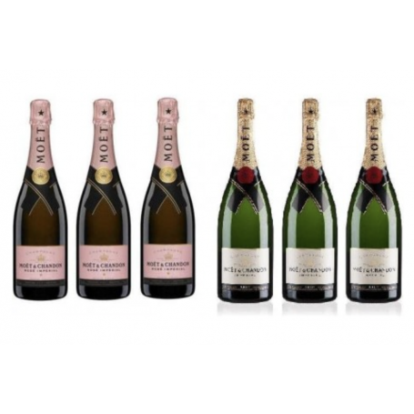 Lot Découverte 6 Champagnes Moët & Chandon Impérial 75cL