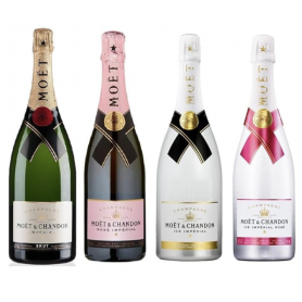 Lot découverte 4 Champagnes Moët & Chandon Impérial 75cL