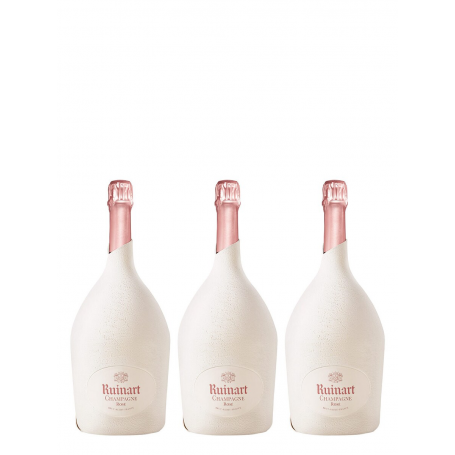 Ruinart Rosé Etui Seconde Peau 3 Bouteilles Magnum 1,5L