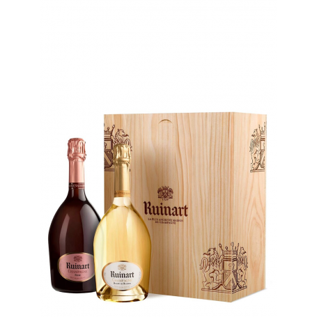 Ruinart Blanc de Blanc et Rosé Coffret Duo 75cl