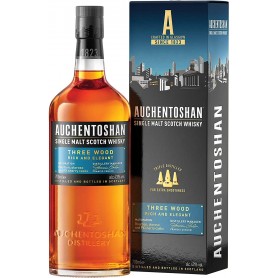 Auchentoshan Three Wood Single Malt Scotch avec étui 70cl