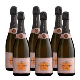 Veuve Clicquot Rosé Caisse de 6 bouteilles