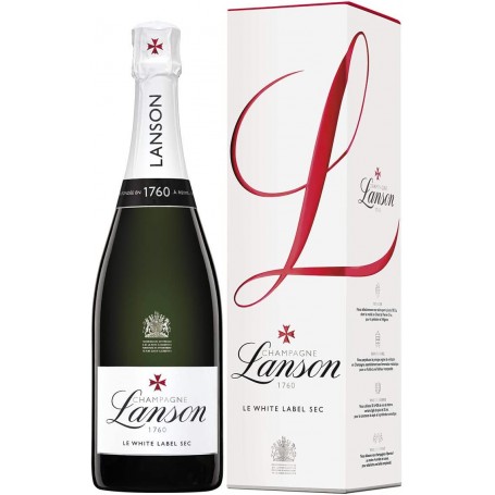 Champagne Lanson - Le White Label Sec - 75 cl Etui