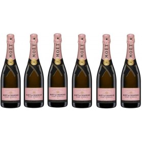 Lot de 6 Champagnes Moët & Chandon Impérial Rosé 75cL