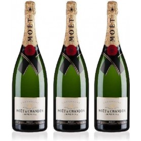 Lot de 3 Champagnes Moët & Chandon Impérial Brut 75cL