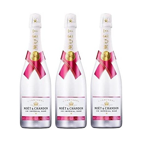 Lot 3 Champagnes Moët & Chandon Ice Impérial Rosé 75cL