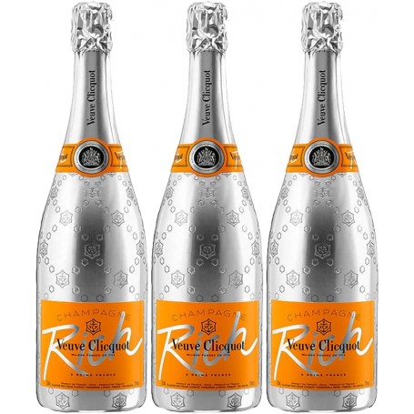 Champagne Rich Blanc Veuve Clicquot -3x75cl Pinot Noir