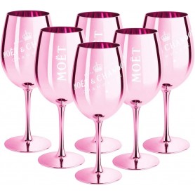 Moet & Chandon 6 verres à champagne Rose (Limited Edition)