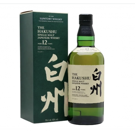 Suntory 12 Ans Single Malt Hakushu Whisky Japonais, 70 cl