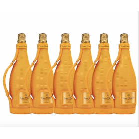 Lot de 6 Champagne Clicquot Brut Jaune Ice Jacket 75cl
