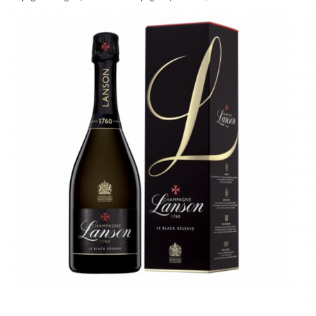 Champagne Lanson Black Réserve | Bouteille 75CL - Etui