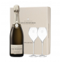 Champagne Louis Roederer Coffret Collection 245 + 2 flûtes | Bouteille 75CL - bouteille + flûtes