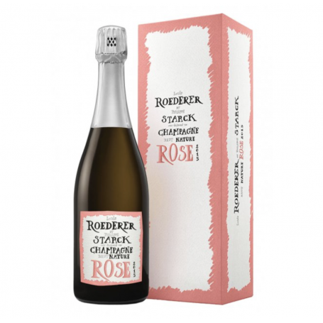 Champagne Louis Roederer Brut Nature Rosé by Starck | Bouteille 75CL - Coffret
