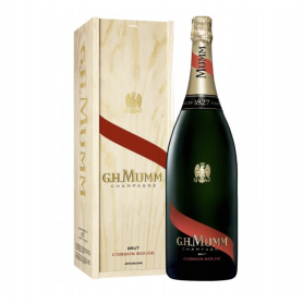 Champagne Mumm Cordon Rouge | Jéroboam 300cl - Caisse bois