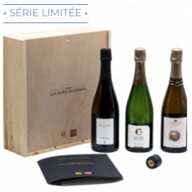 Champagne Plus de Bulles Coffret RVF : Les Etoiles Montantes (4e édition) | Bouteille 75CL - Caisse bois